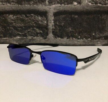 Óculos de Vilão Mandrake Preto c/detalhe azul Lente Azul clara – Estilo  Gringo